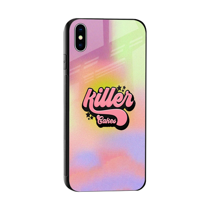 Killer Cakes sleek iphone xs max cover with tempered glass back and TPU edges