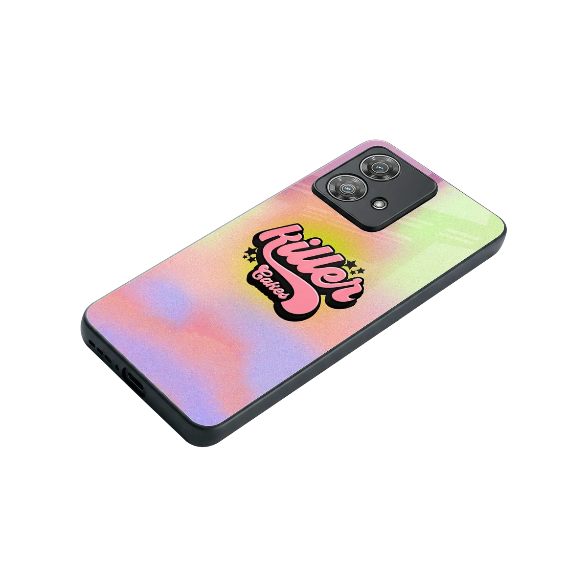 Killer Cakes stylish phone case for motorola edge 40 neo 5g | glossy glass and slim fit