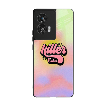 Killer Cakes back phone cover | glass case for motorola edge 50 fusion