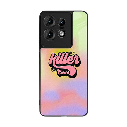 Killer Cakes back phone cover | glass case for motorola edge 50 pro