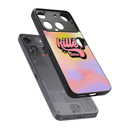 Killer Cakes sleek nothing phone 3 cover with tempered glass back and TPU edges