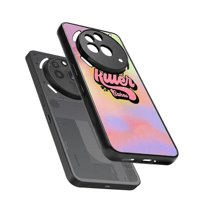 Killer Cakes sleek nothing phone 3a pro cover with tempered glass back and TPU edges