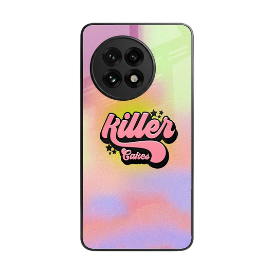Killer Cakes back phone cover | glass case for oneplus 13r