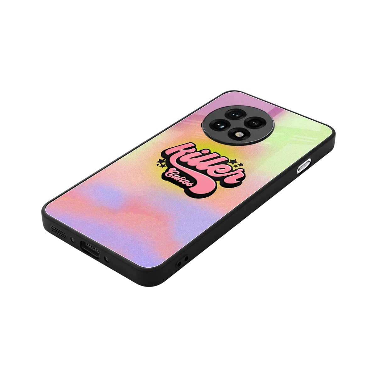 Killer Cakes stylish phone case for oneplus 13r | glossy glass and slim fit