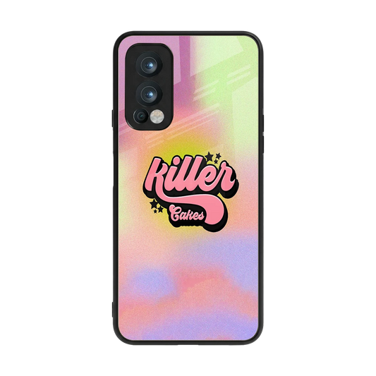 Killer Cakes back phone cover | glass case for oneplus nord 2