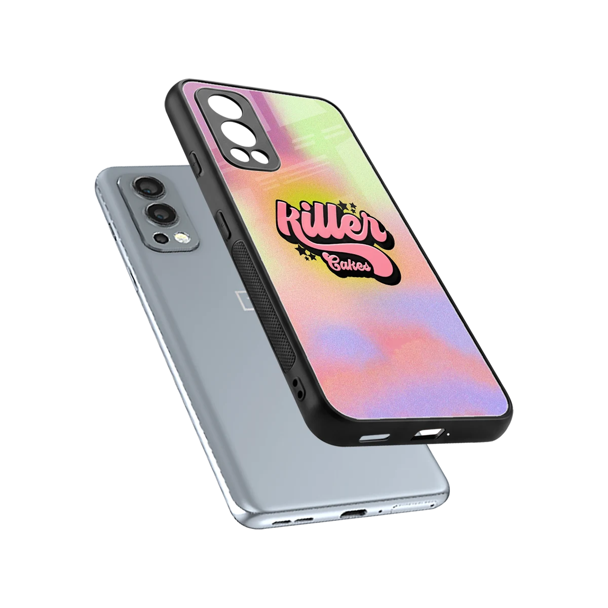 Killer Cakes sleek oneplus nord 2 cover with tempered glass back and TPU edges