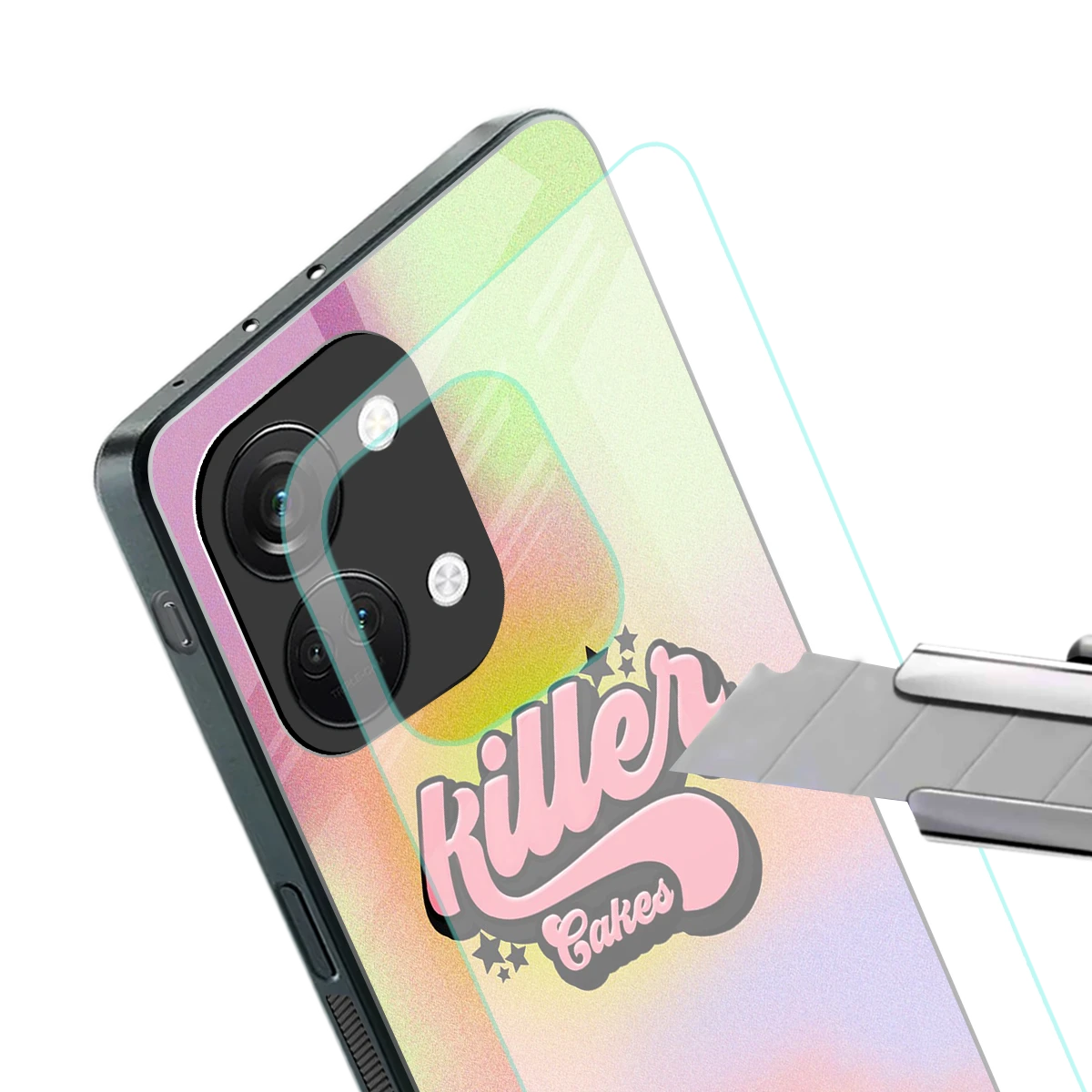 Killer Cakes stylish phone case for oneplus nord 3 | glossy glass and slim fit
