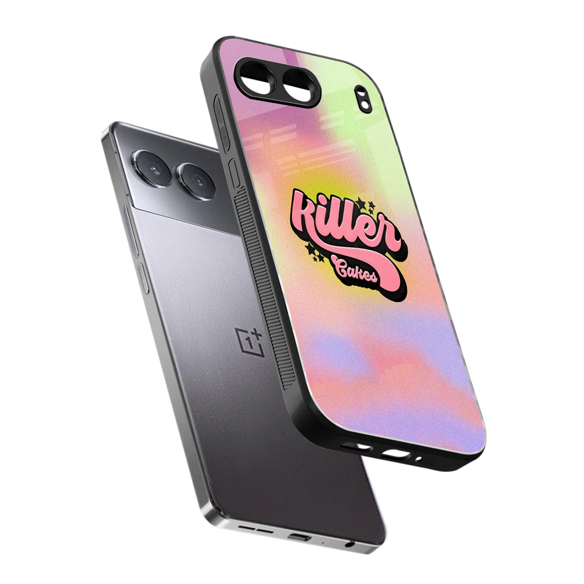 Killer Cakes sleek oneplus nord 4 cover with tempered glass back and TPU edges