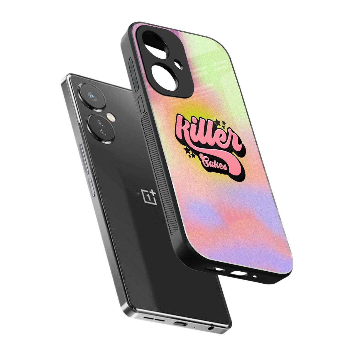 Killer Cakes sleek oneplus nord ce 3 cover with tempered glass back and TPU edges