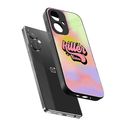 Killer Cakes sleek oneplus nord ce 3 cover with tempered glass back and TPU edges