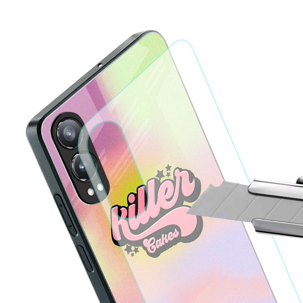 Killer Cakes stylish phone case for oneplus nord ce 4 lite | glossy glass and slim fit
