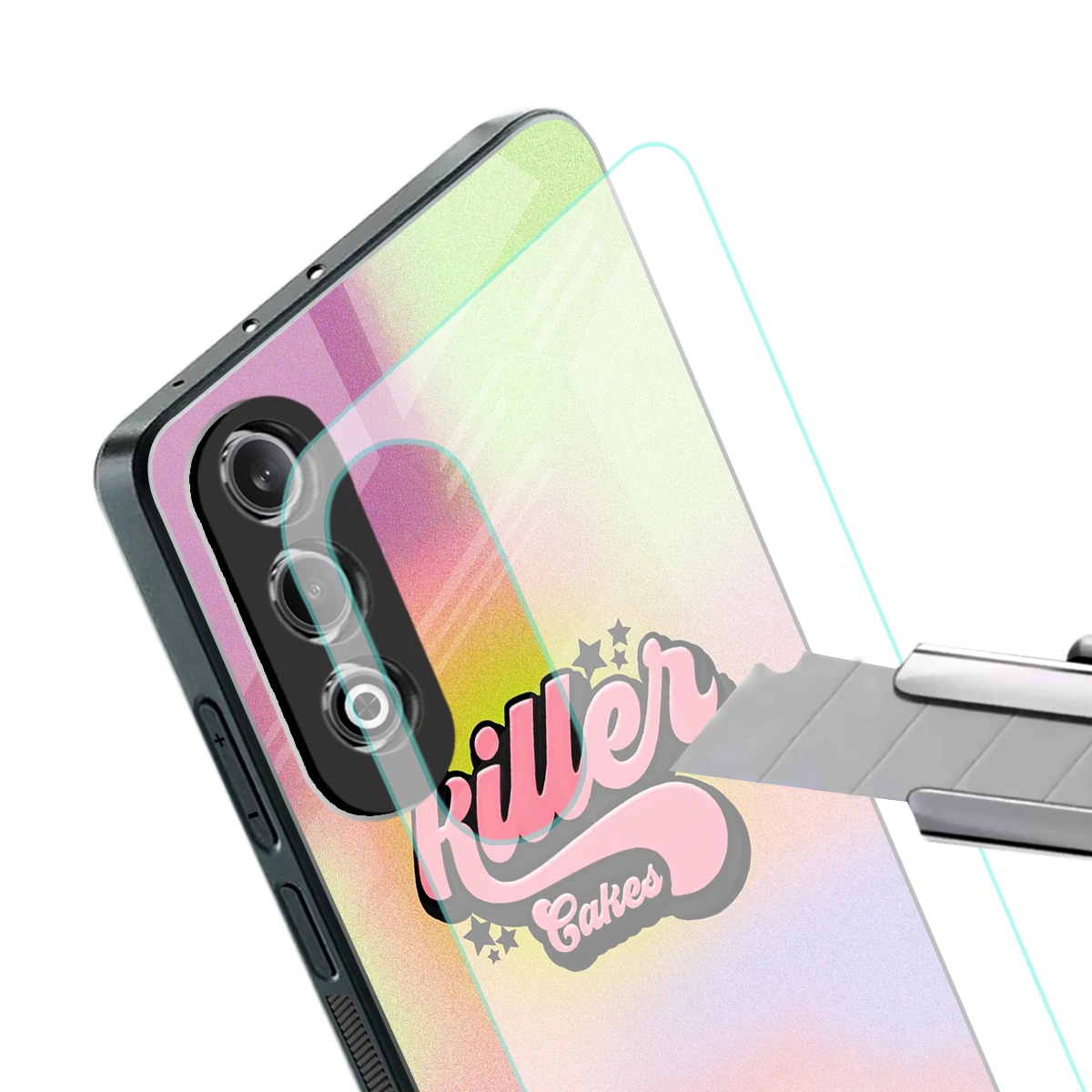 Killer Cakes stylish phone case for oneplus nord ce 4 | glossy glass and slim fit