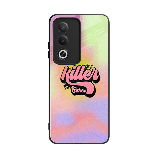 Killer Cakes back phone cover | glass case for oppo a3 pro