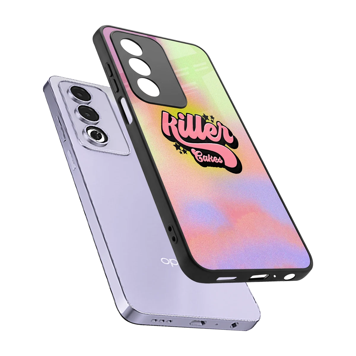 Killer Cakes sleek oppo a3 pro cover with tempered glass back and TPU edges