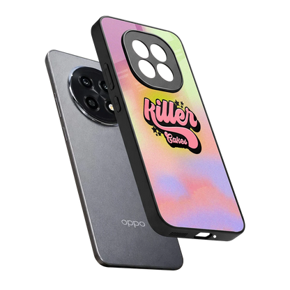 Killer Cakes sleek oppo f29 pro 5g cover with tempered glass back and TPU edges