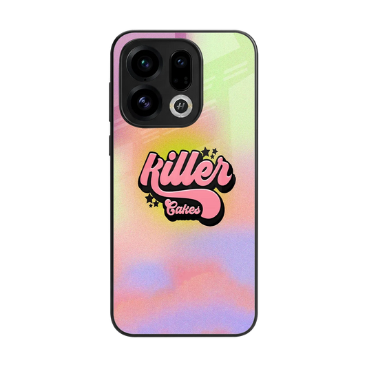 Killer Cakes back phone cover | glass case for oppo find x9