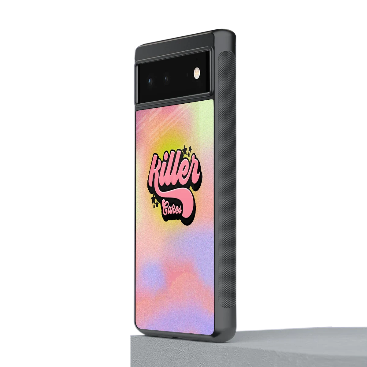 Killer Cakes stylish phone case for google pixel 6a | glossy glass and slim fit