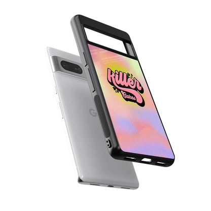 Killer Cakes sleek google pixel 7 cover with tempered glass back and TPU edges