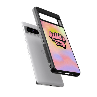 Killer Cakes sleek google pixel 8 pro cover with tempered glass back and TPU edges