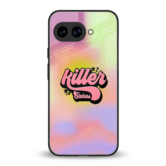 Killer Cakes back phone cover | glass case for google pixel 9a