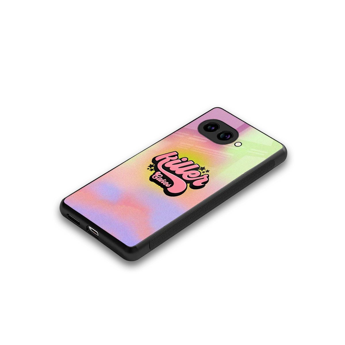 Killer Cakes stylish phone case for google pixel 9a | glossy glass and slim fit