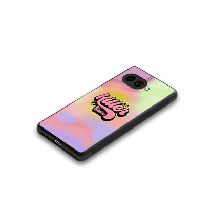 Killer Cakes stylish phone case for google pixel 9a | glossy glass and slim fit