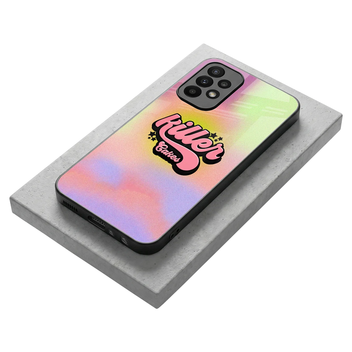 Killer Cakes stylish phone case for samsung galaxy a23 | glossy glass and slim fit