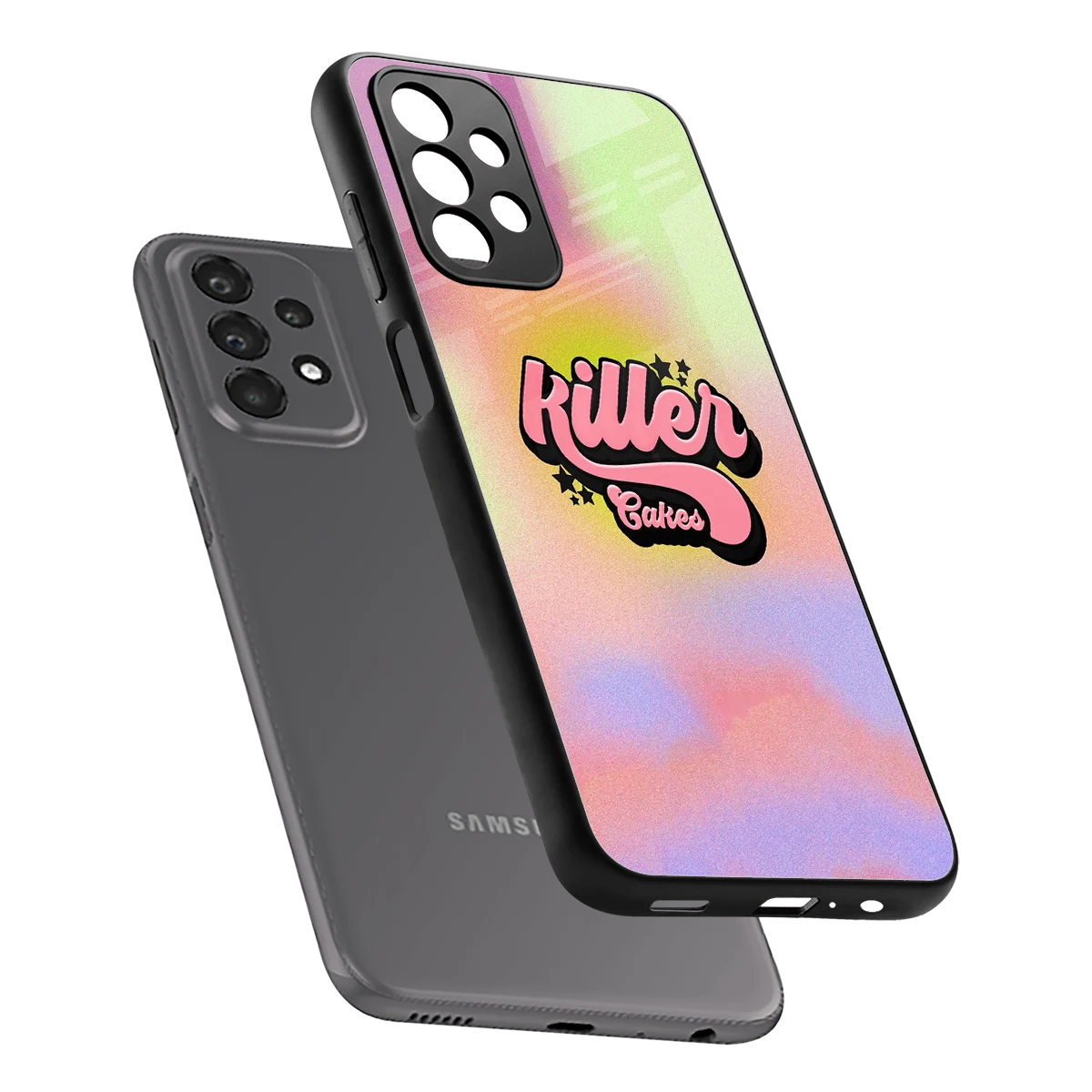 Killer Cakes sleek samsung galaxy a23 cover with tempered glass back and TPU edges