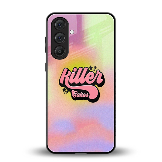 Killer Cakes back phone cover | glass case for samsung galaxy m36 5g