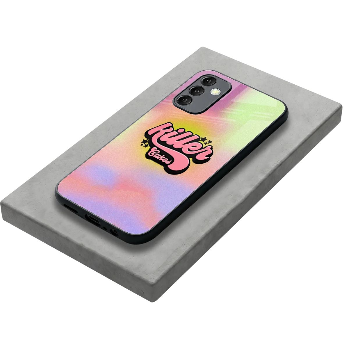 Killer Cakes stylish phone case for samsung galaxy m14 5g | glossy glass and slim fit