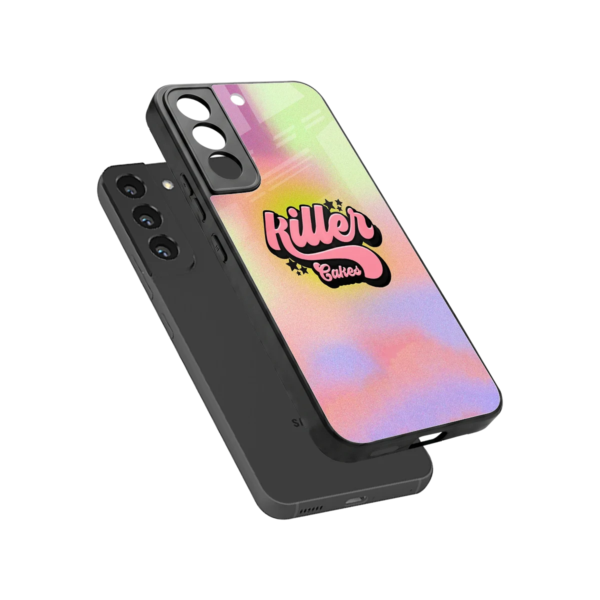 Killer Cakes sleek samsung galaxy s22 cover with tempered glass back and TPU edges