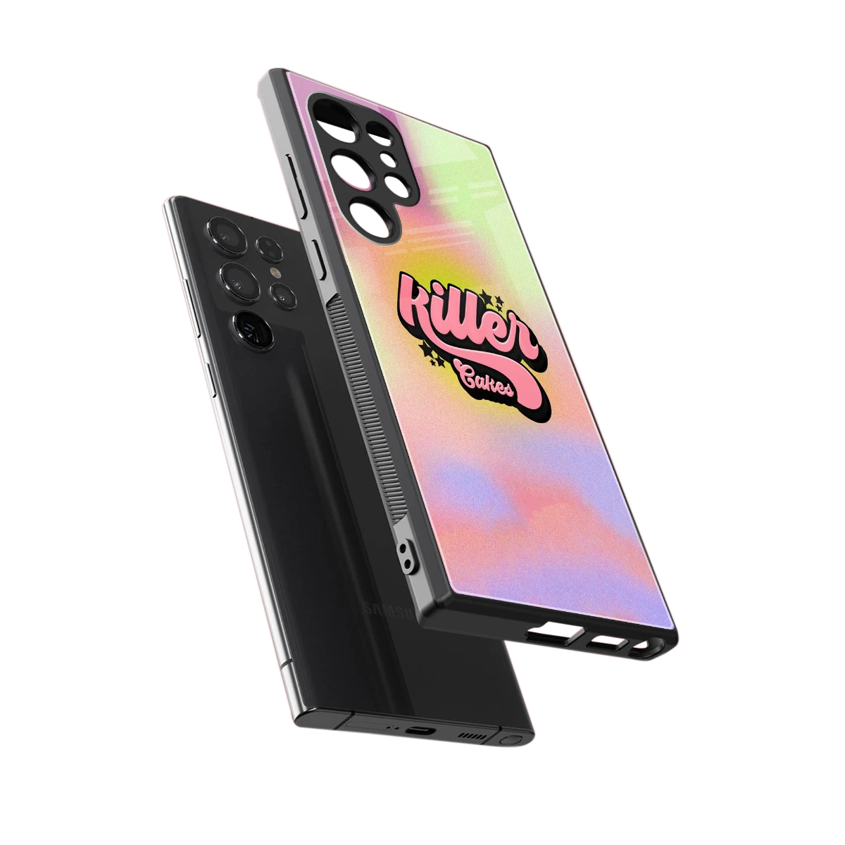 Killer Cakes sleek samsung galaxy s23 ultra cover with tempered glass back and TPU edges