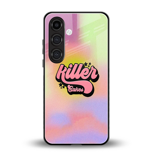 Killer Cakes back phone cover | glass case for samsung galaxy s23 fe