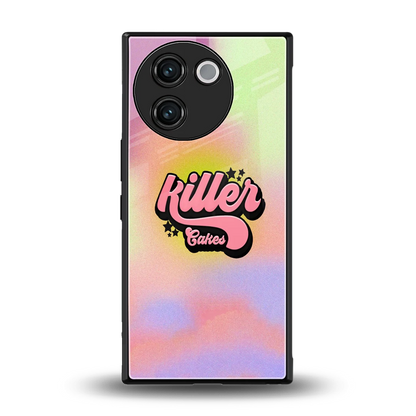 Killer Cakes back phone cover | glass case for vivo v30e