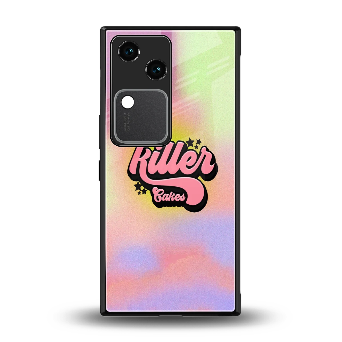 Killer Cakes back phone cover | glass case for vivo v30