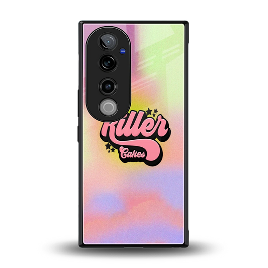 Killer Cakes back phone cover | glass case for vivo v40 pro