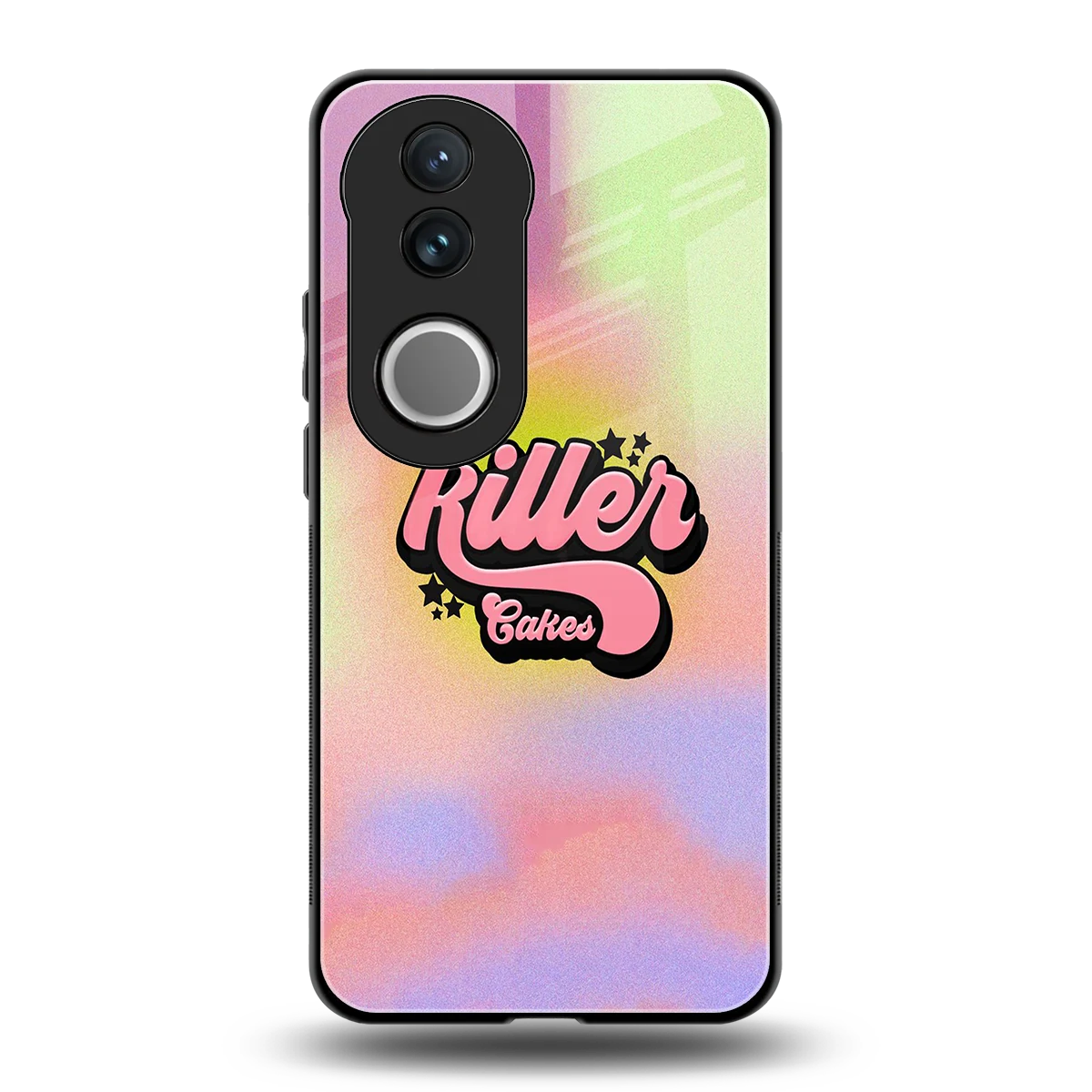 Killer Cakes back phone cover | glass case for vivo v50