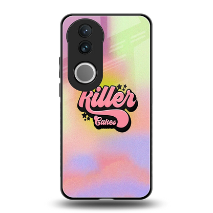 Killer Cakes back phone cover | glass case for vivo v50