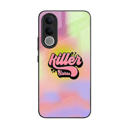 Killer Cakes back phone cover | glass case for vivo v70 fe
