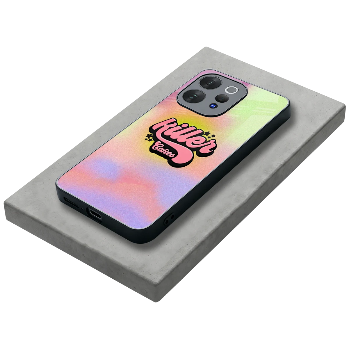 Killer Cakes stylish phone case for vivo v70 elite | glossy glass and slim fit