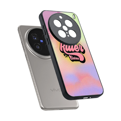 Killer Cakes sleek vivo x200 pro cover with tempered glass back and TPU edges