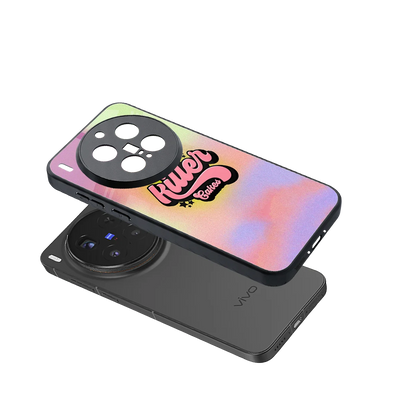 Killer Cakes sleek vivo x300 pro cover with tempered glass back and TPU edges