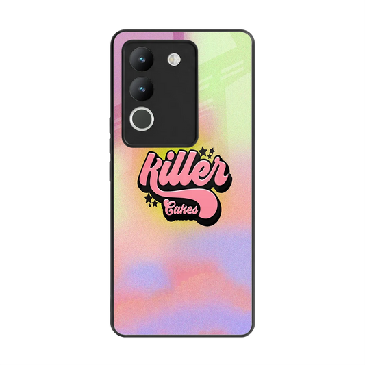 Killer Cakes back phone cover | glass case for vivo y200 5g