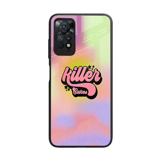 Killer Cakes back phone cover | glass case for redmi note 11 pro