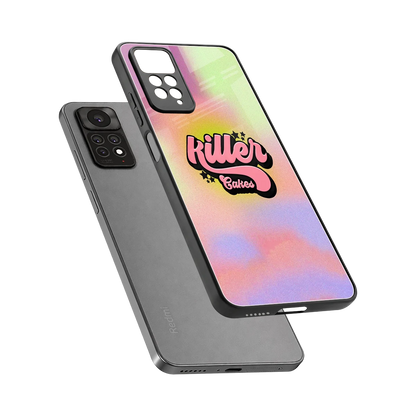 Killer Cakes sleek redmi note 11 pro cover with tempered glass back and TPU edges