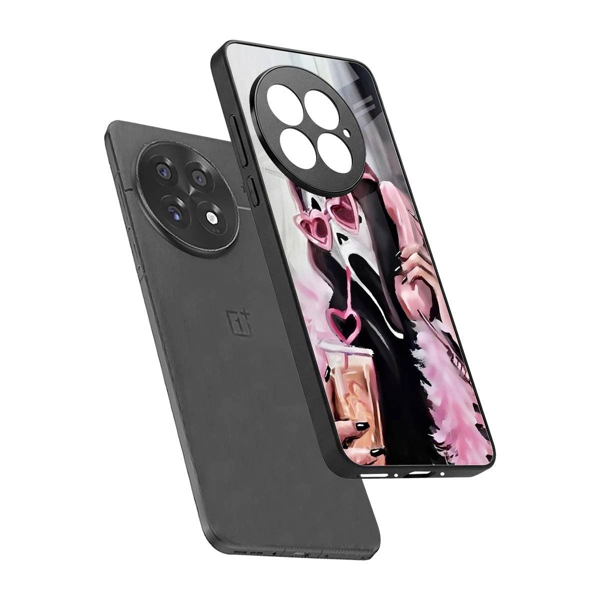 Killer Chiller sleek oneplus 13 cover with tempered glass back and TPU edges