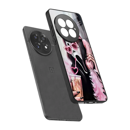Killer Chiller sleek oneplus 13 cover with tempered glass back and TPU edges