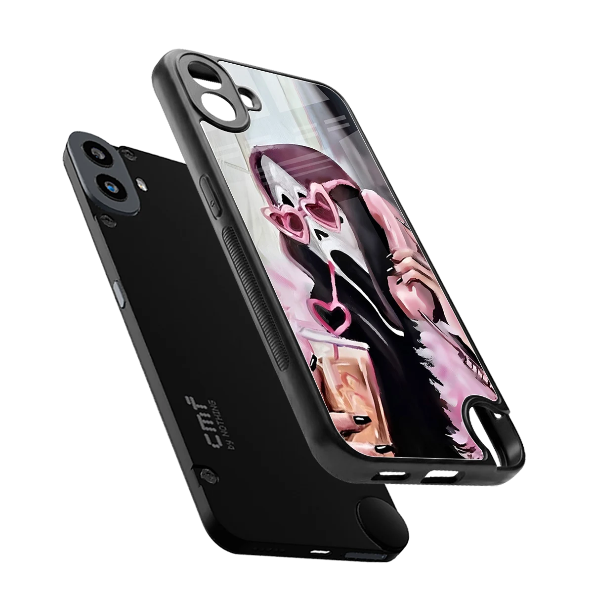 Killer Chiller sleek cmf nothing phone 1 cover with tempered glass back and TPU edges