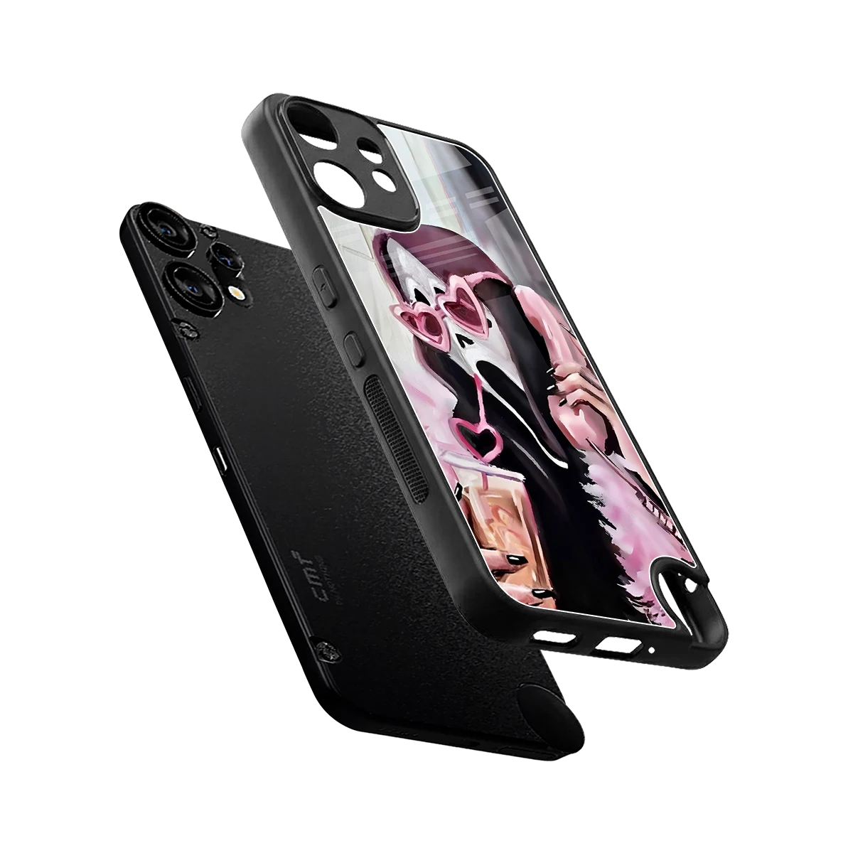 Killer Chiller sleek cmf nothing phone 2 pro cover with tempered glass back and TPU edges