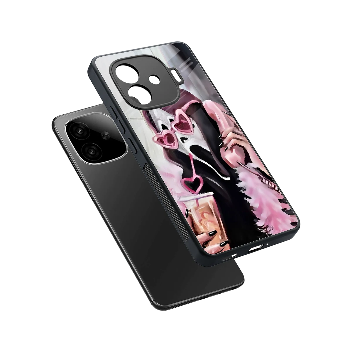 Killer Chiller sleek iqoo neo 10r 5g cover with tempered glass back and TPU edges